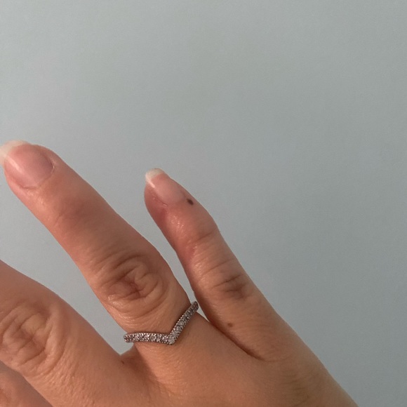 925 sterling silver wishbone ring - Picture 2 of 8